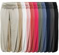 Haremshose BOHO-CHIC luftige Aladinhose Sommerhose Flatterhose weites Bein 36-48