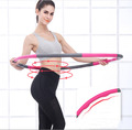 Hula Hoop Reifen Bauchtrainer Fitness Ring Training Massage Schaumstoff 8 Teile