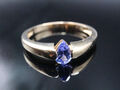 GOLDJUNGE69 * HARRY IVENS IV RING (19) TANSANIT AAAA TROPFEN 6x4mm 0,3ct 375er G