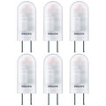 6 x Philips LED Stiftsockellampe 1,7W = 20W GY6,35 matt 12V 210lm warmweiß 3000K