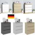 Kommode mit 3 Schubladen Sideboard Anrichte holz Möbel Schubladenschrank 9 Farbe