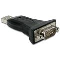 USB 2.0 Adapter, USB-A Stecker > Seriell RS-232 Stecker (schwarz, inkl. 80cm Ver