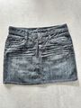 Jeansrock Minirock Dunkelblau Blau dezenter Usedlook Used Esprit Gr. 36 / S NEU