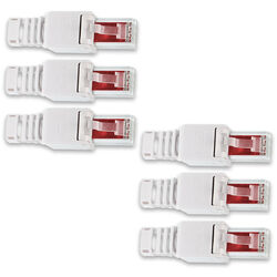 Netzwerkstecker 6x Cat6 Netzwerk Stecker werkzeuglos Cat7 Cat5 LAN Kabel RJ45 ⭐⭐⭐⭐⭐TOP SERVICE⭐PREMIUM QUALITÄT⭐SOFORT LIEFERBAR⭐NEU⭐