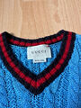 Original Gucci Tricolor V-Neck Kinder Strickpullover Knit Pullover Gr.18/24m