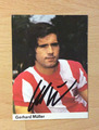 Sammelbild Gerd Müller König Fussball original signiert 1972/73