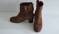 Shabbies Amsterdam Stiefeletten   Ankle Boot  Leder   Cognac Gr.41  