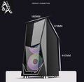 PC Gaming Midi Tower Gehäuse ATX Micro-ATX Mini-ITX Gamer Case USB 3.0 OVP #W