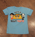 ausgefallenes Kinder  T-Shirt Kurzarm Gr. /116 -   bedruckt "LET"S BOUT TOYS"