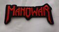 Aufnäher/Patch - Manowar rot schwarz ca. 4  x 9 cm neu