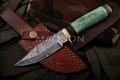 Damast Messer Damaszener Stahl Jagd Knife Damascus Hunting Bowie 4343