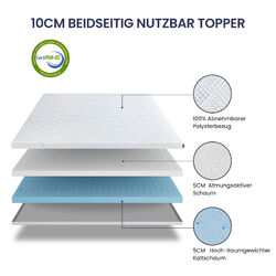 BedStory Topper Matratzenauflage 90x200 120x200 140x200 160x200 180x200 200x200