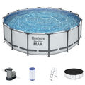 Bestway Frame Pool Steel Pro Max rund 488x122 cm Komplettset 5612Z  