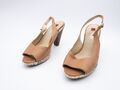 Högl Damen Slingback Pumps Sandalette Peep Toe Halbschuh Gr. 37,5 EU Art.8006-50