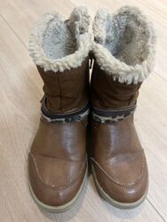 Sprox Kinderschuhe Größe 28 Stiefel Mädchen Schuhe braun gefüttert