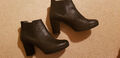 Neuwertige schwarze ankle boots von Sound, Gr. 41, Blockabsatz 