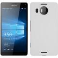 Hardcase für Microsoft Lumia 950 XL Hülle weiß gummiert + 2 Schutzfolien