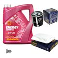 SCT Inspektionspaket 5 L MANNOL Energy Combi LL 5W-30 für Toyota Auris _E15_ 1.6