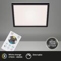 BRILONER Deckenleuchte LED Slim Panel Deckenlampe eckig Fernbedienung