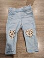 Baby Jeans Hose Hell Mit Herzen Takko Gr. 74