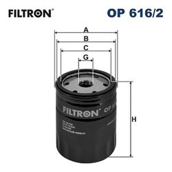 FILTRON Ölfilter OP 616/2 Anschraubfilter für SEAT SKODA VW 3/4-16 UNF LUPO 1