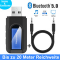 Bluetooth Transmitter Empfänger Sender 2-in-1 Wireless Aux Audio Adapter TV NEU