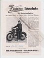 Motorrad Kleidung Zugspitze Schutzdecke ca. 1956 Karl Moosbrugger Riedlingen