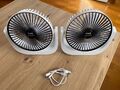 2 x USB Ventilator Tisch Büro Grill Leise Lüfter mit 3 Speed Standventilator TOP