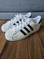 Adidas SUPERSTAR J Damen Kinder Herren Weiß Leder Sneaker Sportschuhe