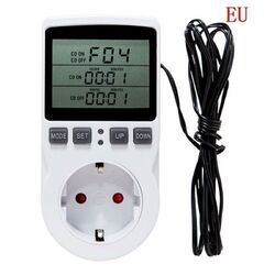 230V Temperaturregler Steckdose Digital Thermostat Steckdose Timer EU Stecker