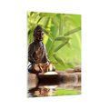 Wandbilder 50x70cm Glasbild Buddhismus Feng Shui Spa Bambus Bilder Art Wanddeko