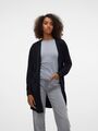 VERO MODA Damen Cardigan lange Strickjacke loose fit Taschen Langarm