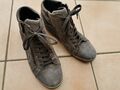 Gabor Sneaker beige mit Muster Gr. 38, 5 neu 