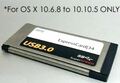 2-Port USB 3.0 ExpressCard 34 Adapter - Snow Leopard 10.6 auf Yosemite 10.10 Mac