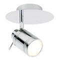 Bad Decken Strahler IP44 GU10 Leuchtmittel 4W Chrom LED 4000K verstellbar einzeln