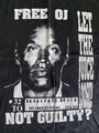 FREE O. J. SIMPSON VINTAGE 90S T SHIRT SIZE XL, LET THE JUSTICE LOSE, NOT GUILTY