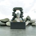 Buddha Wasserspiel Indoor Outdoor LED Brunnen Wasserfall Gartendeko