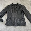 Only Damen Lederjacke Schwarz Gr. 40/42 TOP Zustand