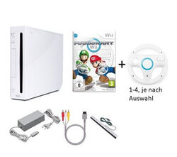 Nintendo Wii Konsole mit Spielen Mario Kart Wii Sports Resort Controller Nunchuk✅ Junispecial! ✅ 1 Gratis Spiel zu jeder Bestellung ✅