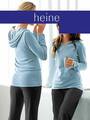 NEU - HEINE - GR. 36 - Pullover hellblau Kapuze kuschelig Wohlfühl-Look