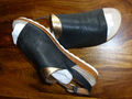 w. NEU! Sandalen Leder Gr: 40 Hush Puppies schwarz-gold