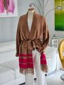 Comma, Strickjacke Pullover Cardigan Basic Gr. 40 Cognac Beere