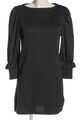 MANGO BASICS Langarmkleid Damen Gr. DE 34 hellgrau-schwarz Business-Look