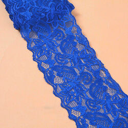 1 Meter elastische Spitze Polyester 85 mm Lace Trimm Spitzenband Spitzenborte