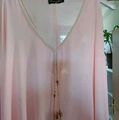 Tunika-Bluse Rosa Offshoulder bis Gr. 46