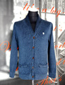 SCOTCH & SODA Herren-Strickjacke mit Knopfleiste vorne und Schalkragen aus...