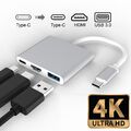 USB C Hub Adapter 3IN1 Typ-C auf USB HDMI 4K HD TV PD Kabel für Mac Samsung