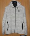 Abercrombie & Fitch Kapuzen-Sweatjacke / Zipper Hoodie – Gr. S  Beige Camouflage