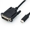 ROLINE 11.04.5831 USB Typ C an DVI Adapterkabel Stecker an Stecker 2 m