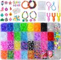 Loom Bänder Gummibänder Set für Armbänder,Loops Gummis,Loom Bänder für Jungen un